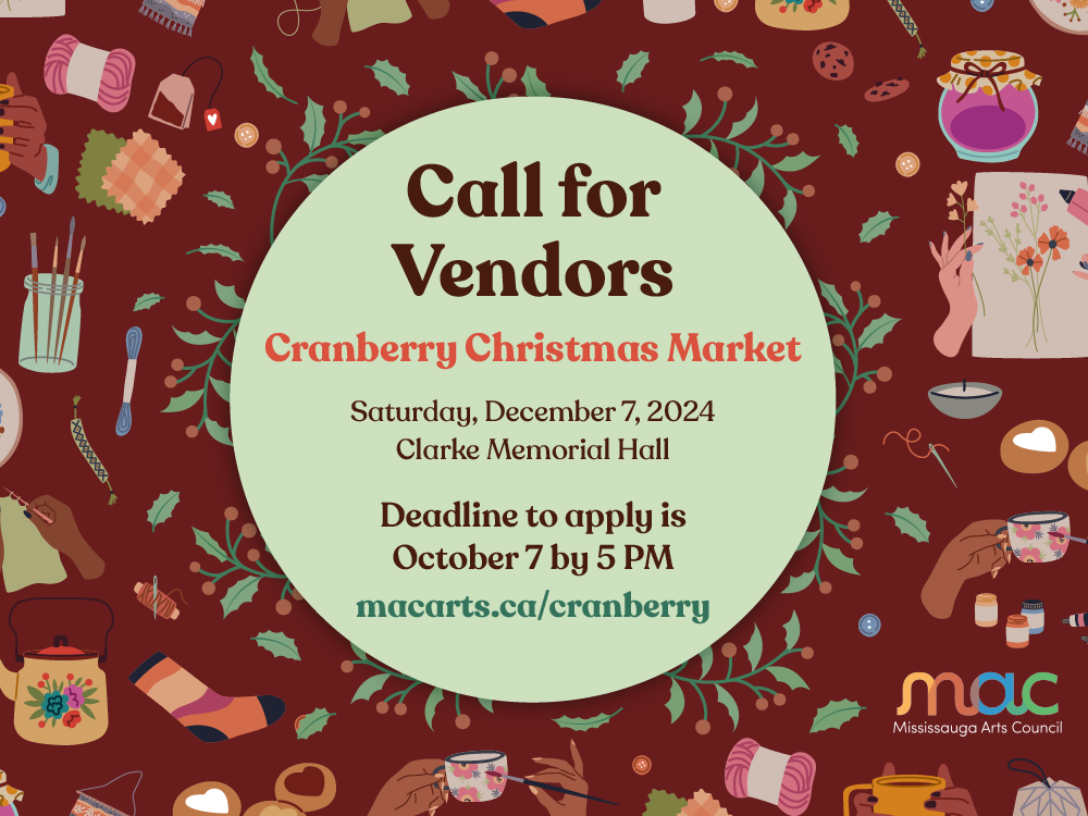 ARTIST CALL – Cranberry Christmas Market 2024