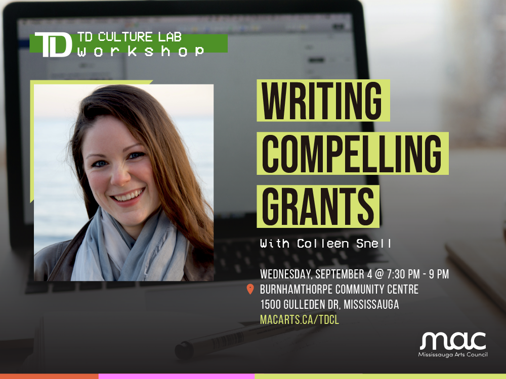 TD Culture Lab: Writing Compelling Grant Proposals (In-person Workshop)